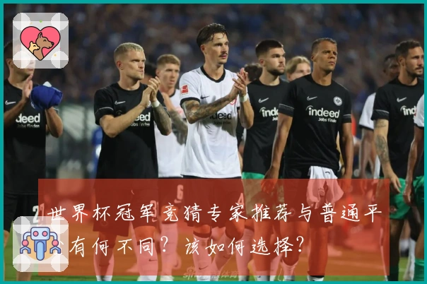 世界杯冠军竞猜专家推荐与普通平台有何不同？该如何选择？
